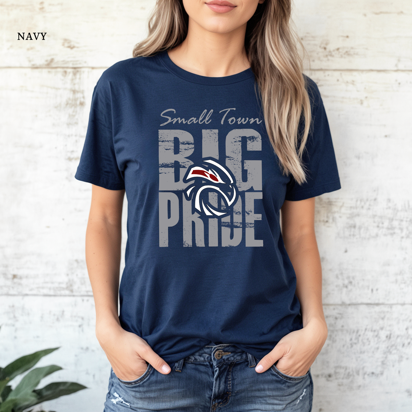 Small Town, Big Pride | Hawks | Hannan | Bella & Canvas Unisex Short Sleeve