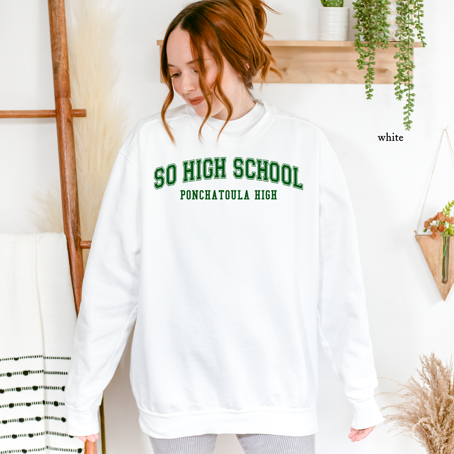 So High School | Ponchatoula High | Comfort Colors Sweatshirt