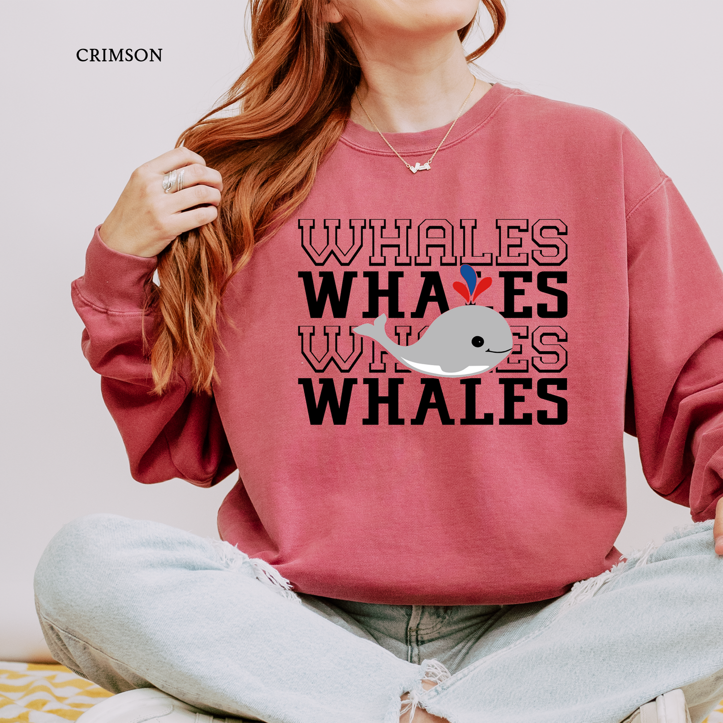 Whales Whales | Mandeville Elem. | Comfort Colors Sweatshirt