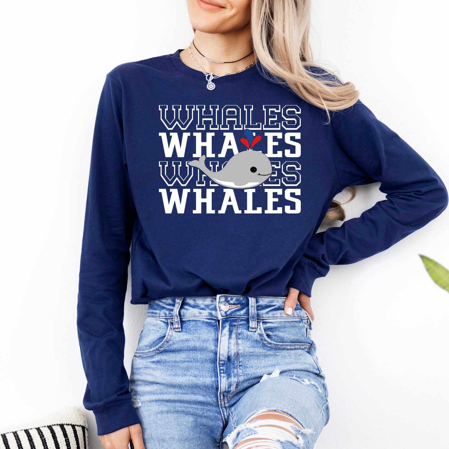 Whales | Mandeville Elementary | B&C Long Sleeve