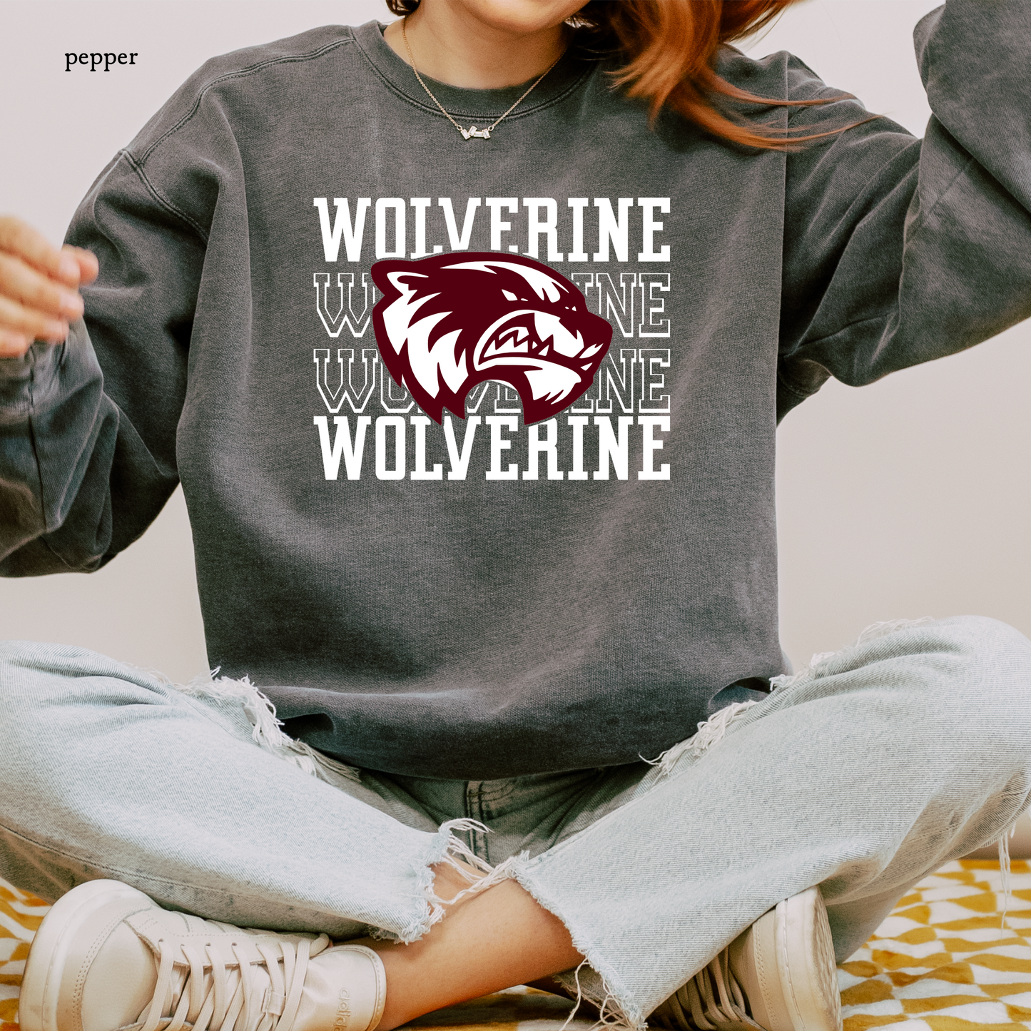 Wolverine Wolverine | Northlake Christian | NLC| Comfort Colors Sweatshirt