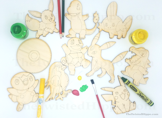 Pokemon Art Kits  | 10 Piece | Paint Kit